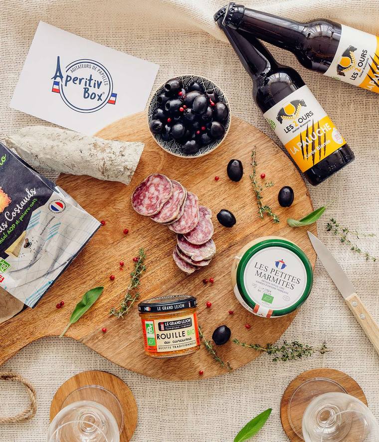 Coffret CSE Apéritiv’Box personnalisé avec sa carte